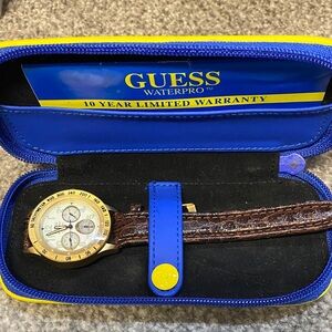 Guess Gold and Brown Waterpro Watch